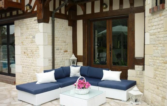 Villa Les Hibiscus Honfleur Exterior foto