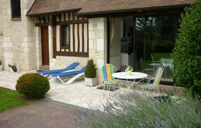 Villa Les Hibiscus Honfleur Exterior foto